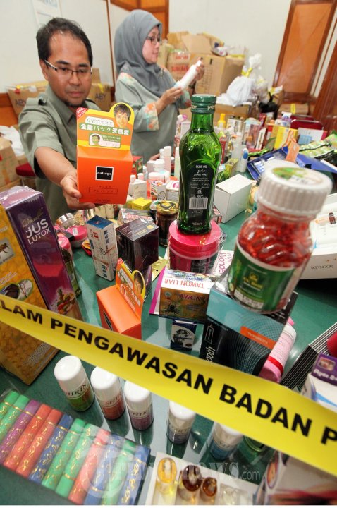 BBPOM Memeriksa Produk Kosmetik Ilegal