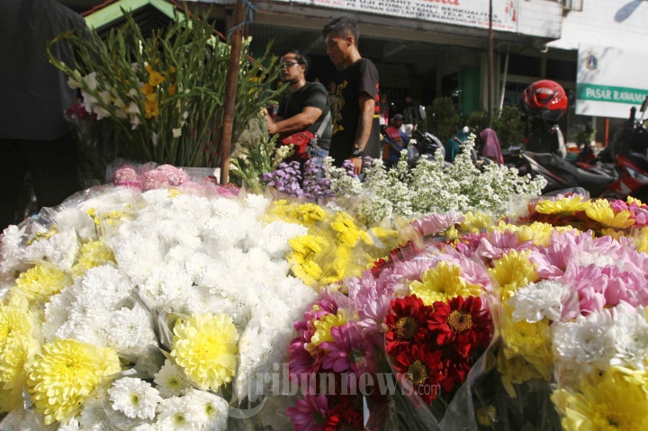 Berburu Bunga Hias Jelang Lebaran