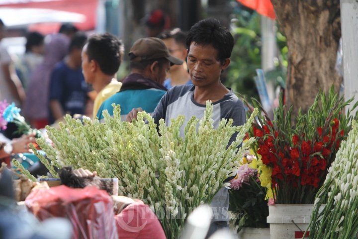 Berburu Bunga Hias Jelang Lebaran