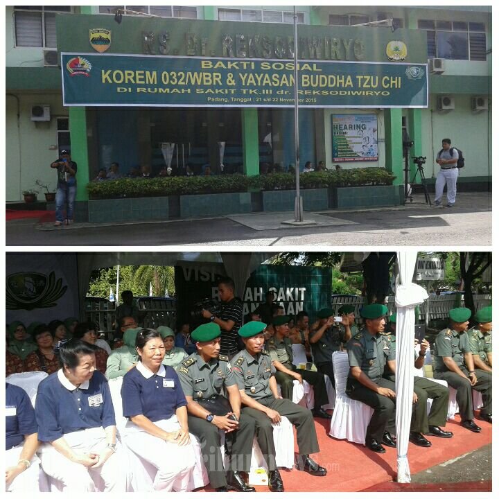 Bhakti Sosial Korem 032/Wbr dengan Yayasan Buddha Tzu Chi