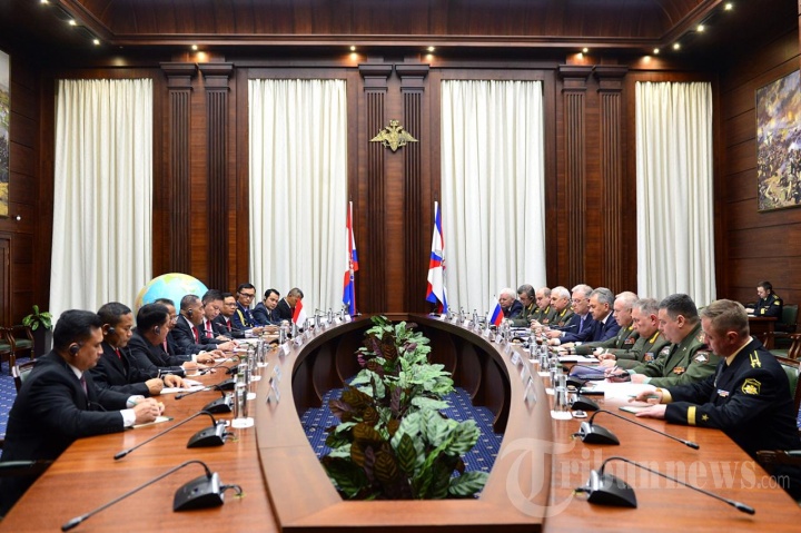 Bilateral Meeting Menhan RI Ryamizard Ryacudu dan Sergey Shoigu