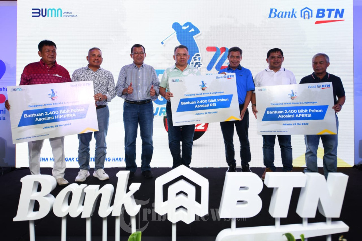 BTN Golf Tournament 2022 Sumbang 7.200 Pohon