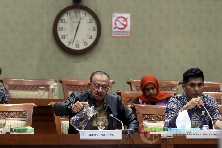 Bupati Natuna Abdul Hamid Rizal Ikuti RDP dengan DPR