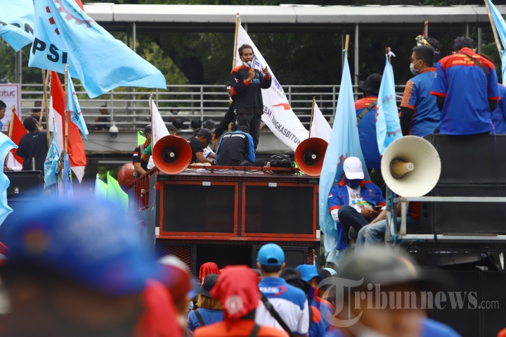 Buruh Kembali Demo Desak Batalkan UU Cipta Kerja