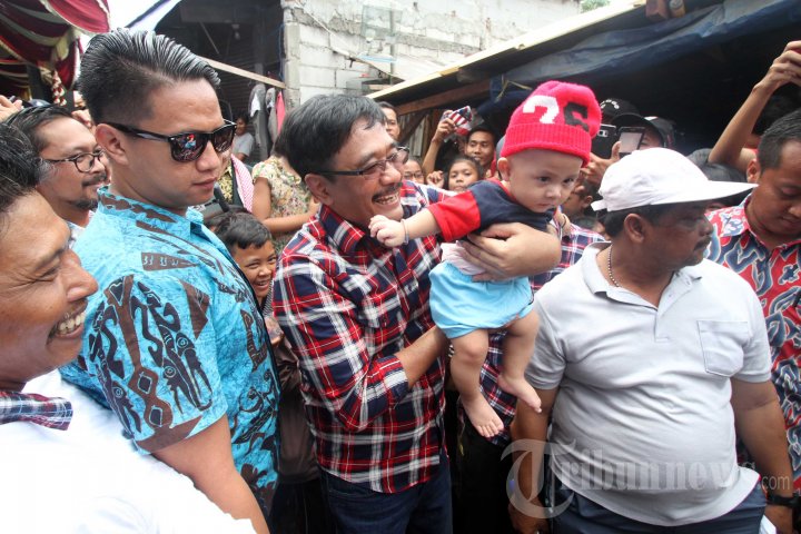 Cawagub Djarot Sapa Warga Kapuk