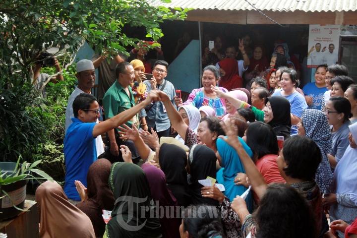 Cawagub DKI Sandiaga Uno Kampanye