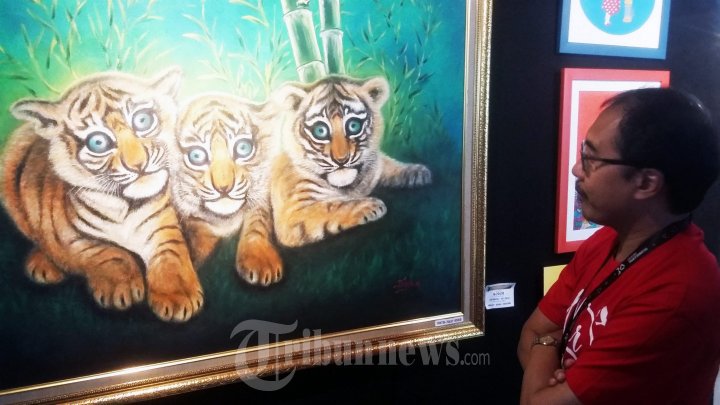 Coretan Priyo Utomo Buka Pameran Lukisan Kargo