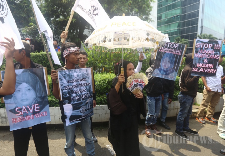 Demo Bebaskan Buruh Migran
