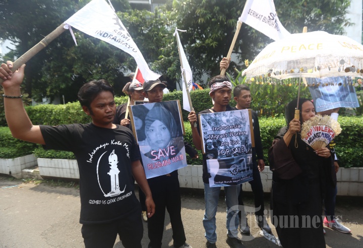 Demo Bebaskan Buruh Migran