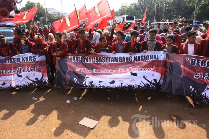 Demo Mahasiswa Cabut Mandat Jokowi-JK