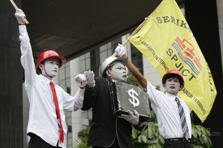 Demo Pekerja JICT di KPK