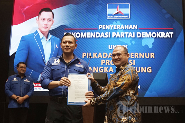Demokrat Serahkan Surat Rekomendasi Pilkada 2024