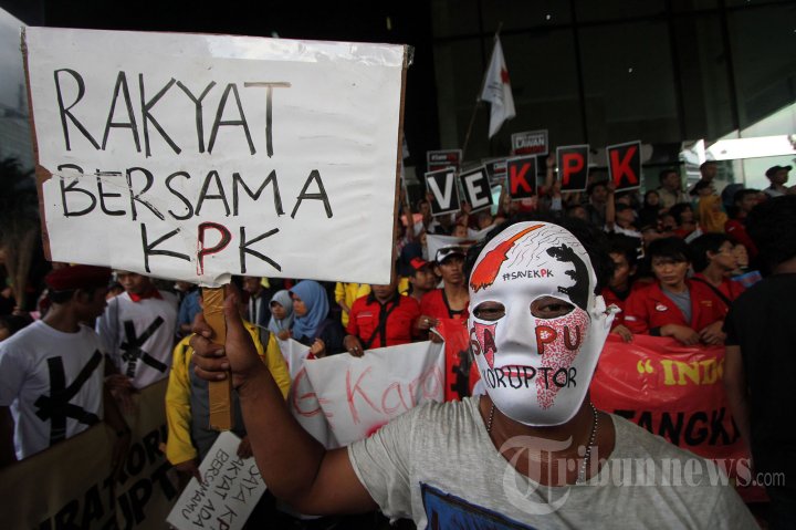 Demonstrasi Dukung KPK