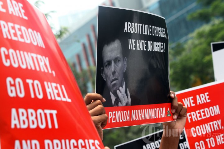 Demonstrasi Kecam PM Australia Tonny Abbot