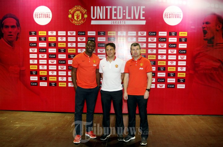 Denis Irwin dan Louis Saha di Acara United LIVE di Jakarta