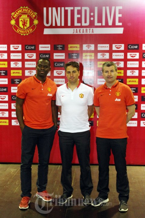 Denis Irwin dan Louis Saha di Acara United LIVE di Jakarta