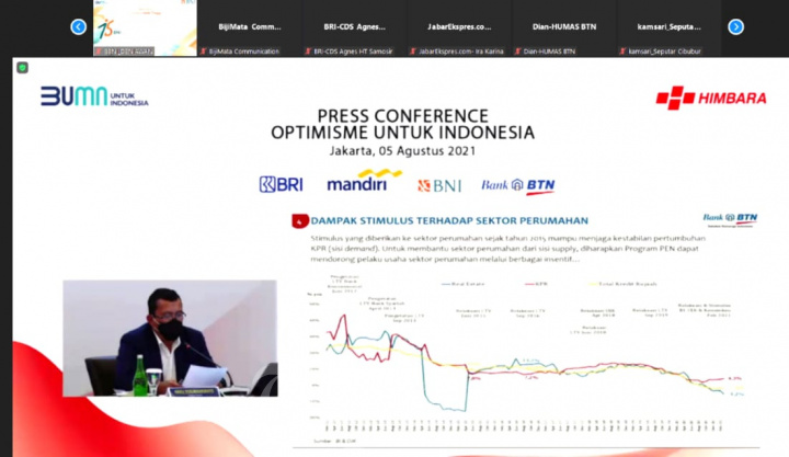 Dirut BTN Konperensi Pers Optimisme Himbara Untuk Indonesia
