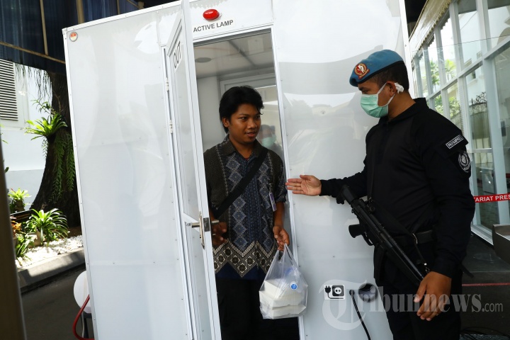 Disinfektan Chamber di Kompleks Istana Kepresidenan