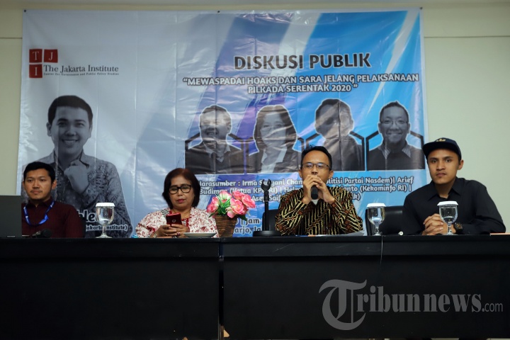 Diskusi Mewaspadai Hoaks dan Sara Jelang Pilkada Serentak 2020