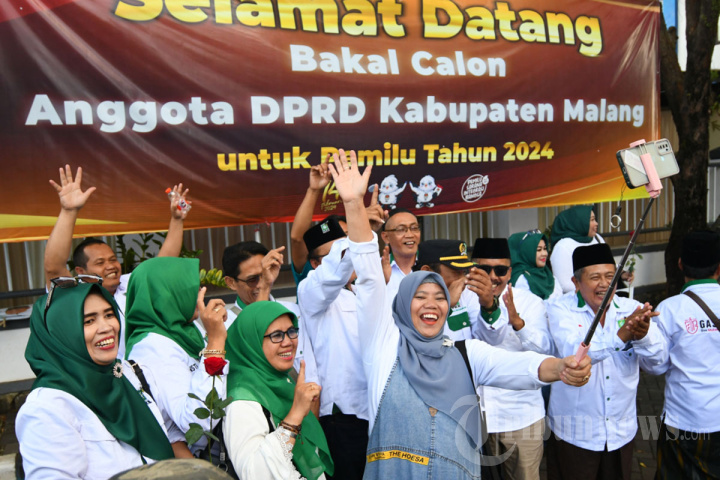 DPC PKB Daftar Bacaleg di KPU Kabupaten Malang