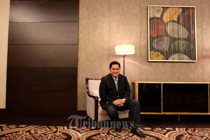 Erick Thohir di Launching Satria Muda Pertamina Jakarta