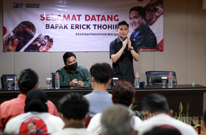 Erik Thohir Temui Relawan Bergerak Serentak