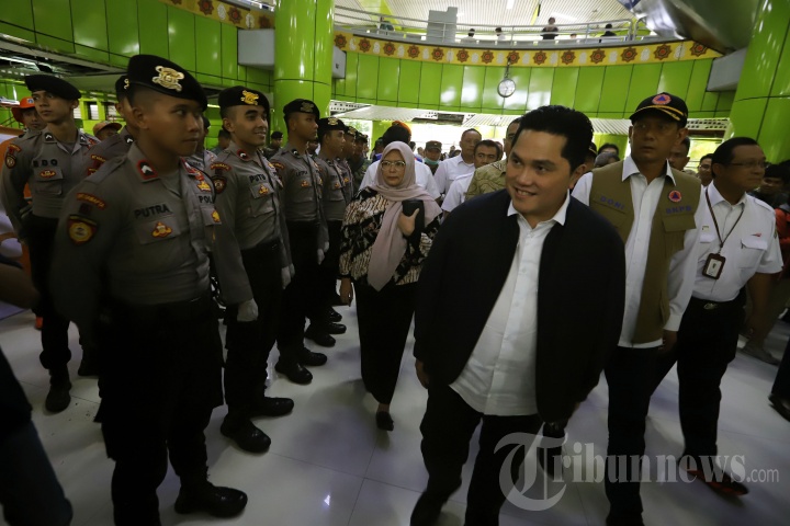 Menteri BUMN Erick Thohir Kunjungi Stasiun Kereta Api Gambir