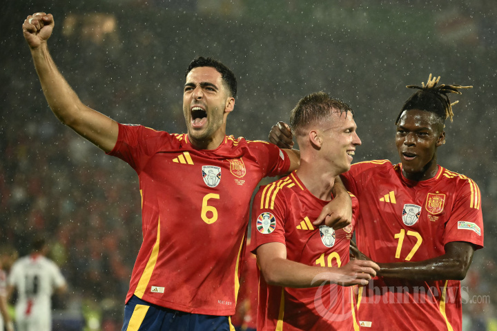 Euro 2024 : Spanyol Gulung Georgia 4-1