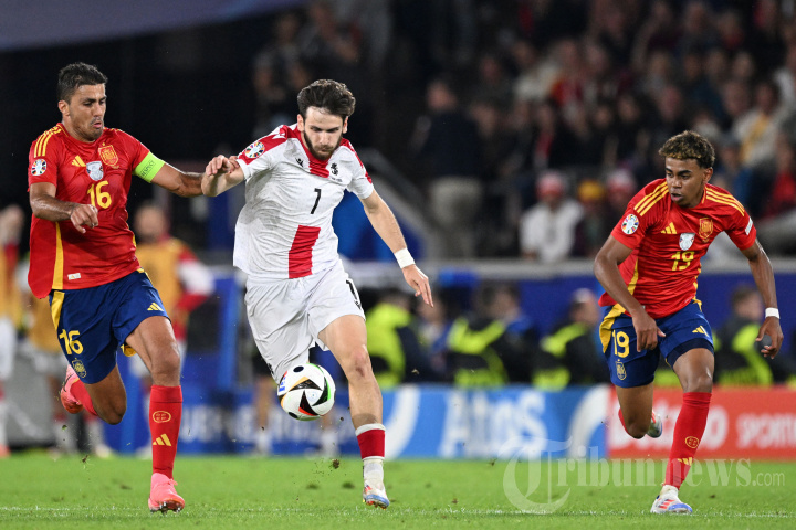 Euro 2024 : Spanyol Gulung Georgia 4-1