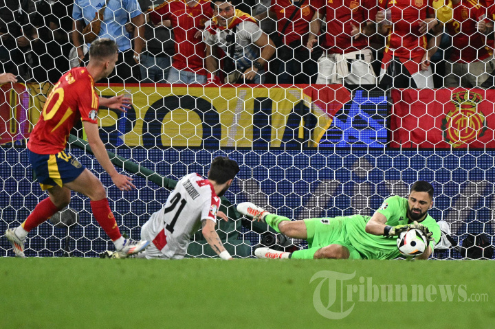 Euro 2024 : Spanyol Gulung Georgia 4-1