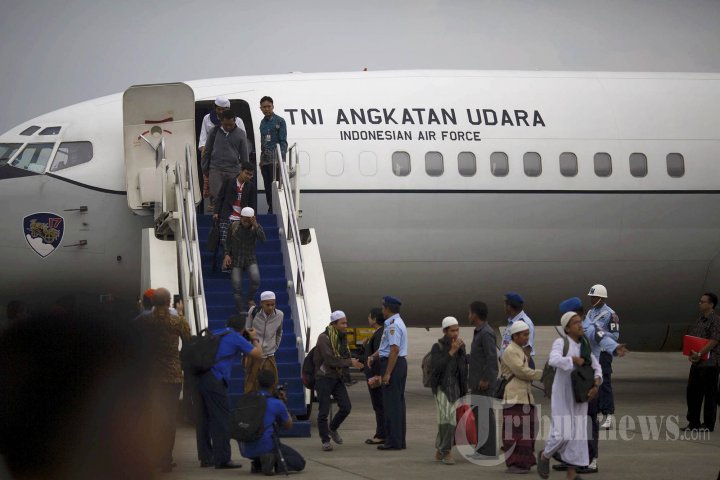 Evakuasi WNI dari Yaman Tiba di Halim Perdanakusuma