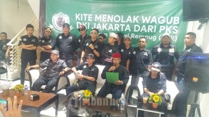 FBR Menolak Calon Wakil Gubernur DKI dari PKS