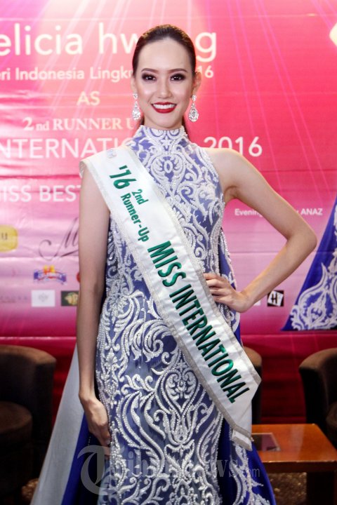 Felicia Hwang Raih 2nd Runner Up Miss International 2016
