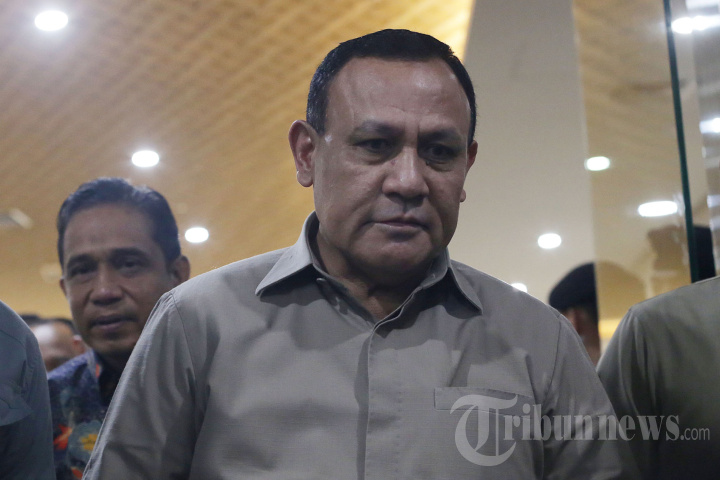 Firli Bahuri Usai Menjalani Pemeriksaan di Bareskrim Polri