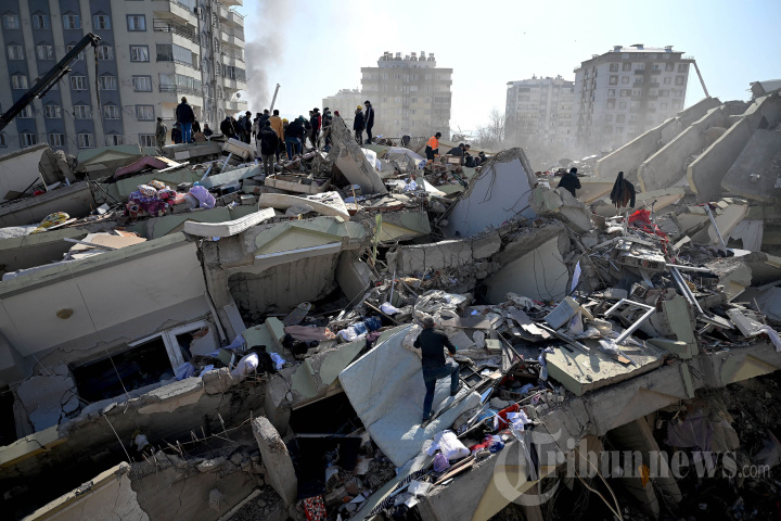 Foto Udara Kehancuran Akibat Gempa Turki dan Suriah