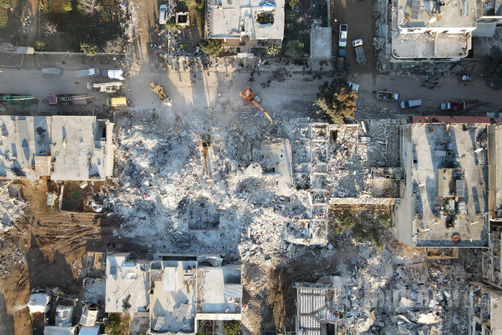 Foto Udara Kehancuran Akibat Gempa Turki dan Suriah