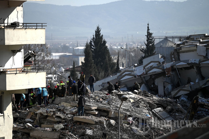 Foto Udara Kehancuran Akibat Gempa Turki dan Suriah