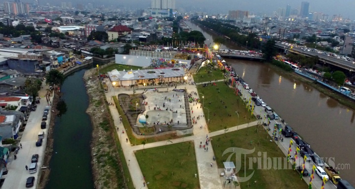 Foto Udara RTH dan RPTRA Kalijodo