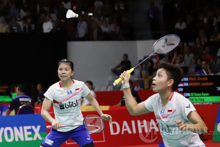 Ganda Putri Greysia Polii dan Apriyani Rahayu Menang