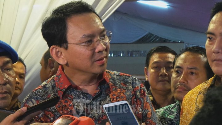 Gubernur Ahok Usai Hadiri Pisah Sambut Kapolda Metro Jaya Konper
