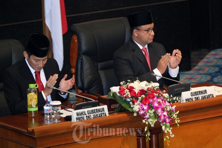 Gubernur Anis Hadiri Sidang Paripurna DPRD DKI Jakarta