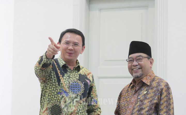 Gubernur DKI Ahok dan Ketua BPK Harry Ashar Azis Terlihat Mesra