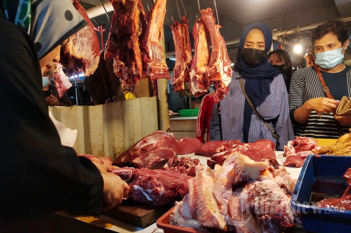 Harga Daging Sapi di Pasar Kosambi Tembus Rp 140.000 Per Kg