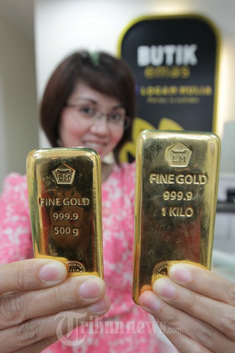 Harga Emas Logam Mulia Antam Merangkak Naik
