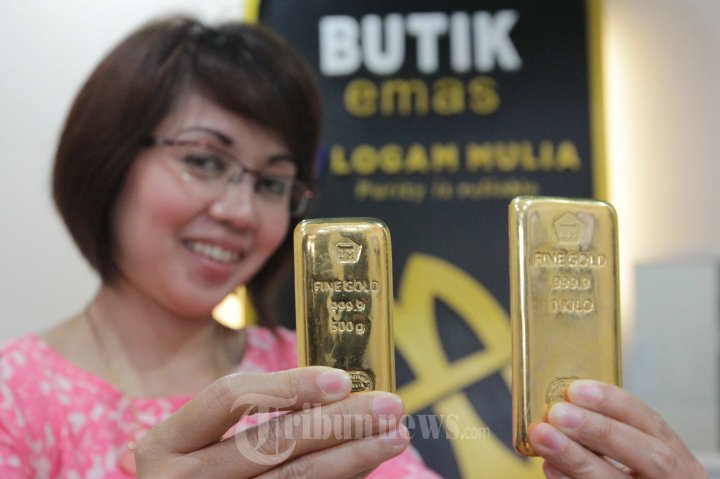 Harga Emas Logam Mulia Antam Merangkak Naik