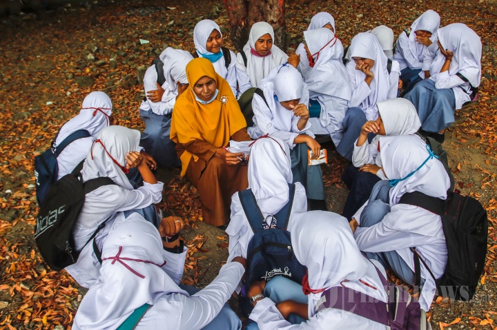 Hari Pertama Masuk Sekolah Dilakukan dengan Tatap Muka Langsung di Aceh Besar