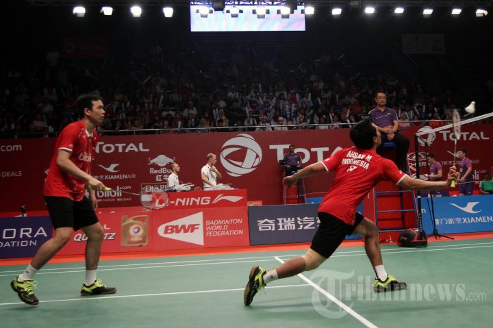 Hendra dan Ahsan Kalahkan Pebulu Tangkis Prancis