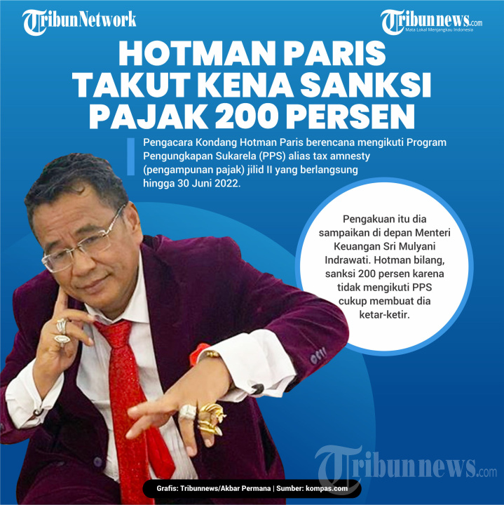 Hotman Paris Takut Kena Sanksi Pajak 200 Persen