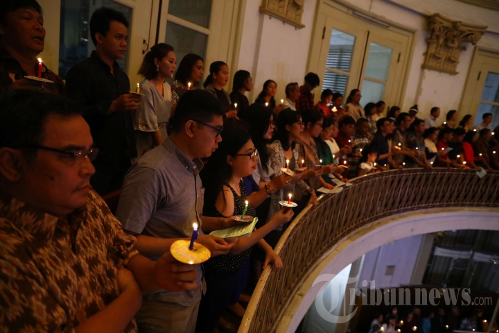 Ibadah Malam Natal di Gereja Immanuel Jakarta