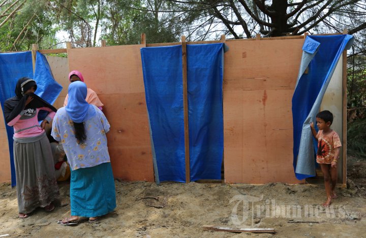 Imigran Ronghingya di Penampungan Kuala Langsa